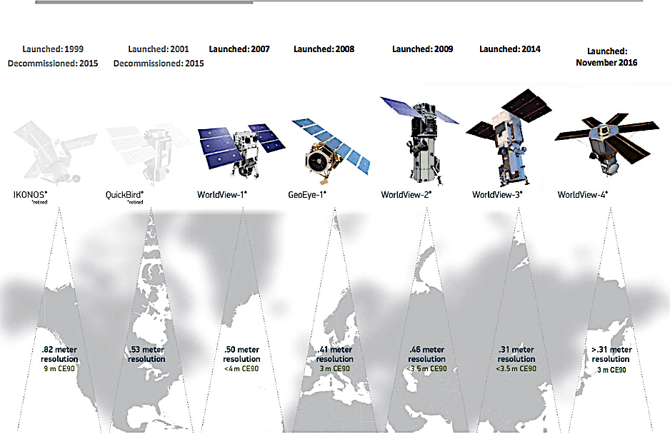 DigitalGlobe US government exercises option, WorldView4 draws