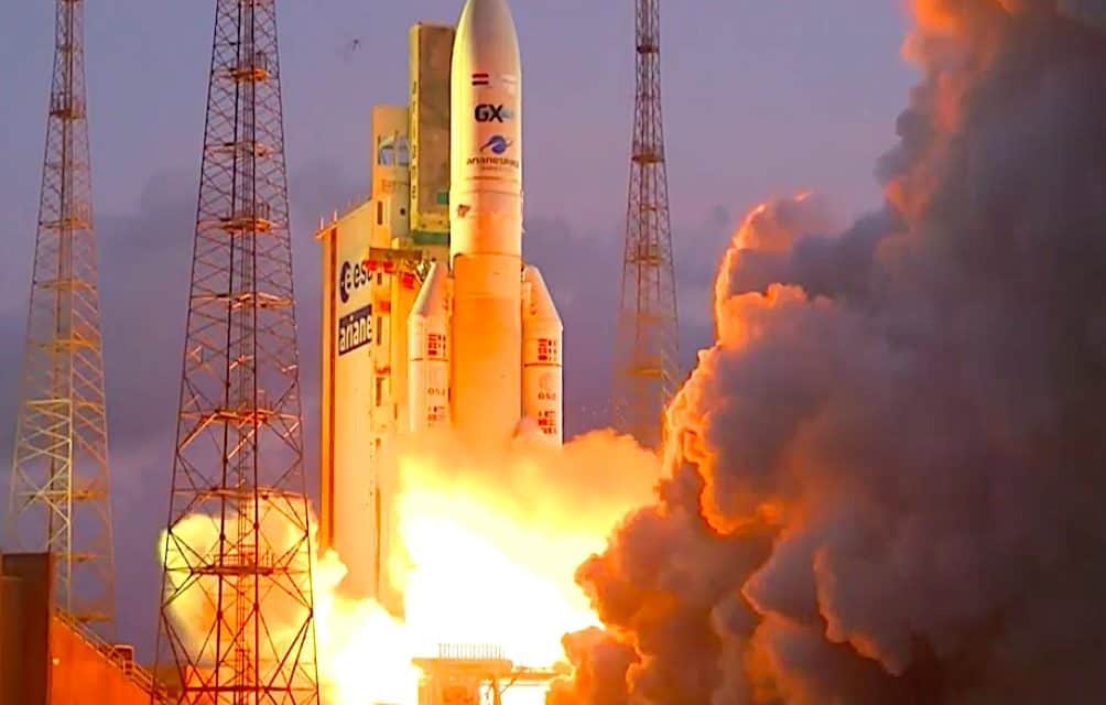 Ariane 5 launches Egyptian, Inmarsat telecom sats in mission insured for $740M as ESA ministers debate launcher support